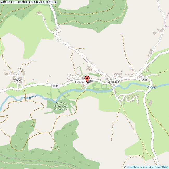 Plan Brenoux carte ville Brenoux