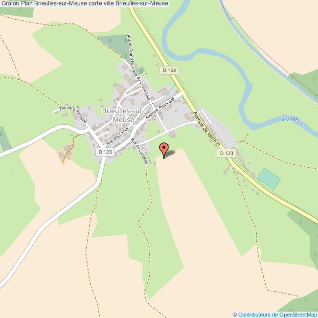 Plan BrieullessurMeuse carte ville BrieullessurMeuse
