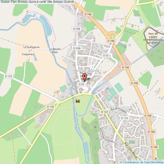 Plan BrissacQuincé carte ville BrissacQuincé
