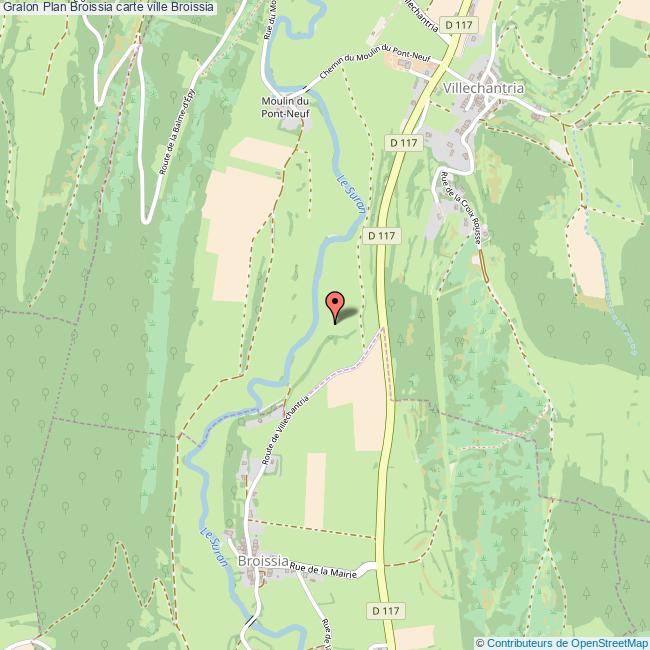 Plan Broissia carte ville Broissia