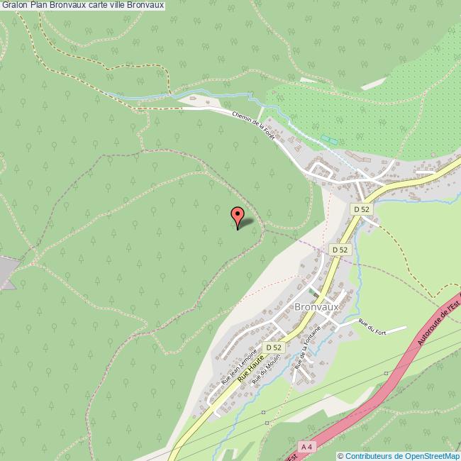 Plan Bronvaux carte ville Bronvaux
