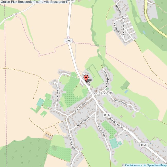 Plan Brouderdorff carte ville Brouderdorff