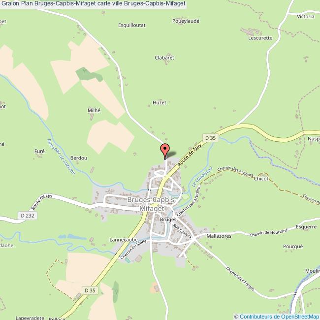 Plan BrugesCapbisMifaget carte ville BrugesCapbisMifaget
