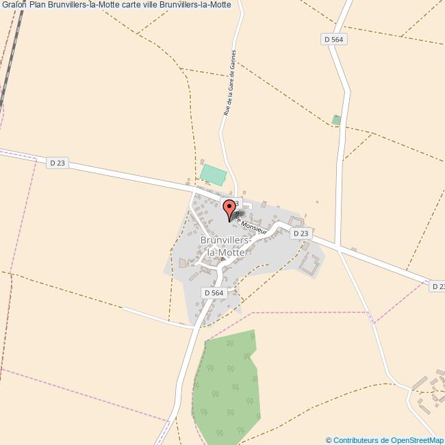 Plan BrunvillerslaMotte carte ville BrunvillerslaMotte