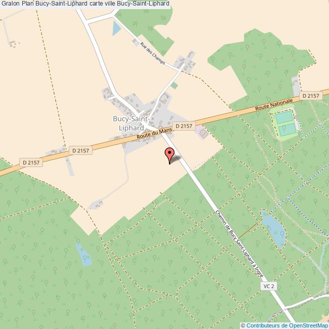 Plan BucySaintLiphard carte ville BucySaintLiphard