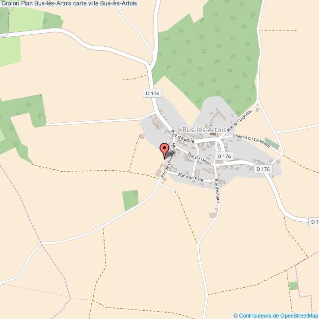 Plan BuslèsArtois carte ville BuslèsArtois
