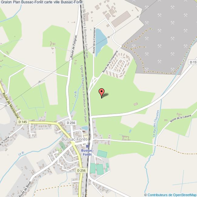 Plan BussacForêt carte ville BussacForêt