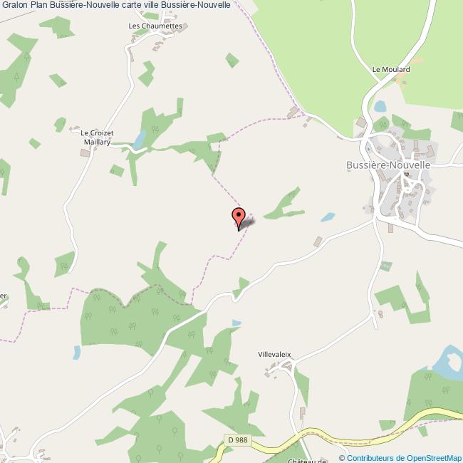 Plan BussièreNouvelle carte ville BussièreNouvelle