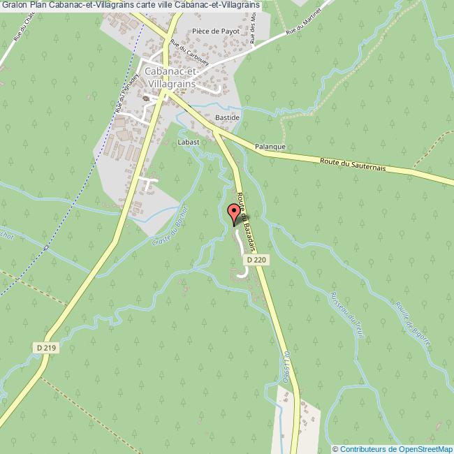 plan Cabanac-et-Villagrains