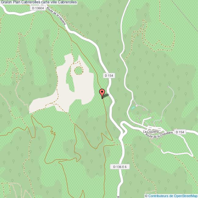 Plan Cabrerolles carte ville Cabrerolles