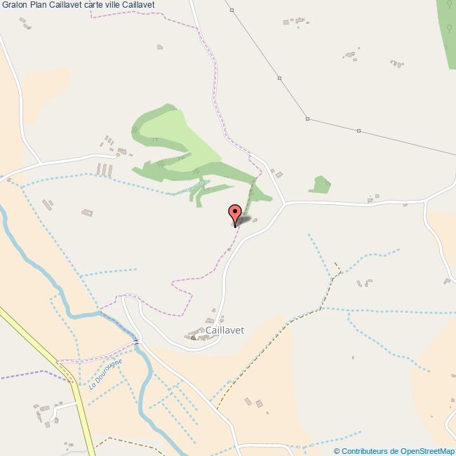 Plan Caillavet carte ville Caillavet