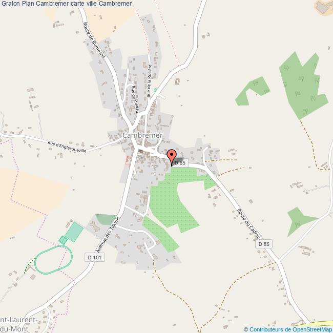Plan Cambremer Carte Ville Cambremer