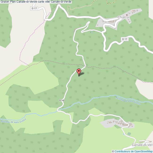 Plan CanalediVerde carte ville CanalediVerde