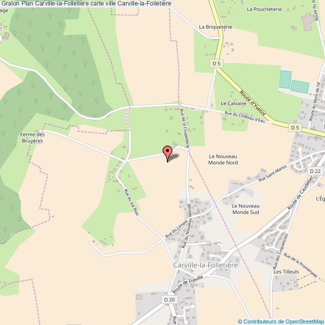 Plan CarvillelaFolletière carte ville CarvillelaFolletière