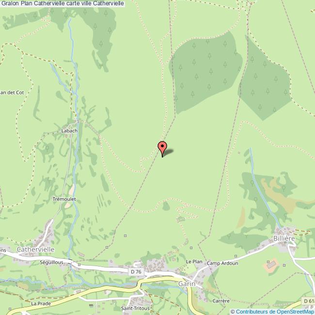 Plan Cathervielle carte ville Cathervielle