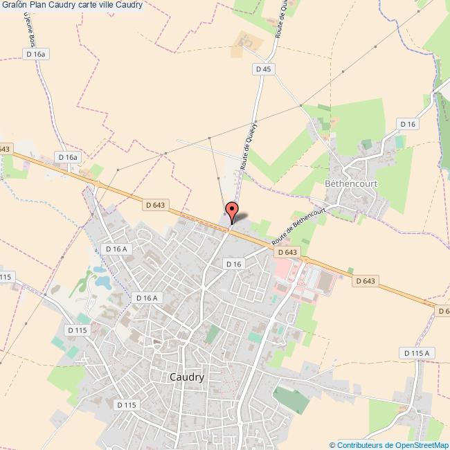 plan ville Caudry