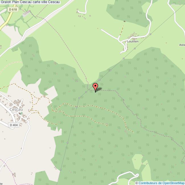 Plan Cescau carte ville Cescau