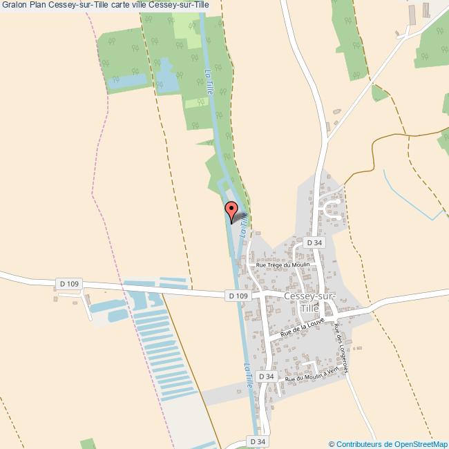 Plan CesseysurTille carte ville CesseysurTille