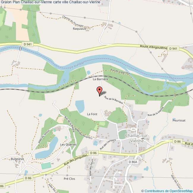 Plan ChaillacsurVienne carte ville ChaillacsurVienne