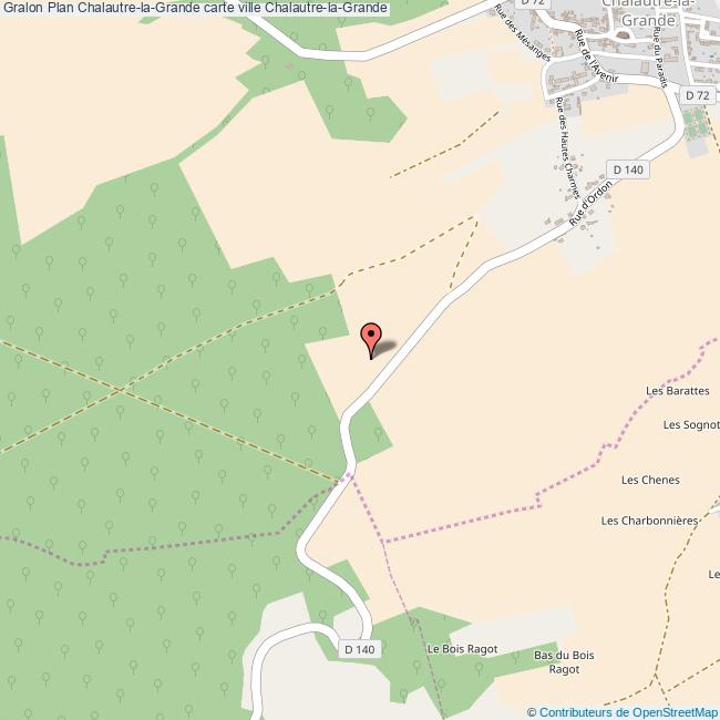 Plan ChalautrelaGrande carte ville ChalautrelaGrande
