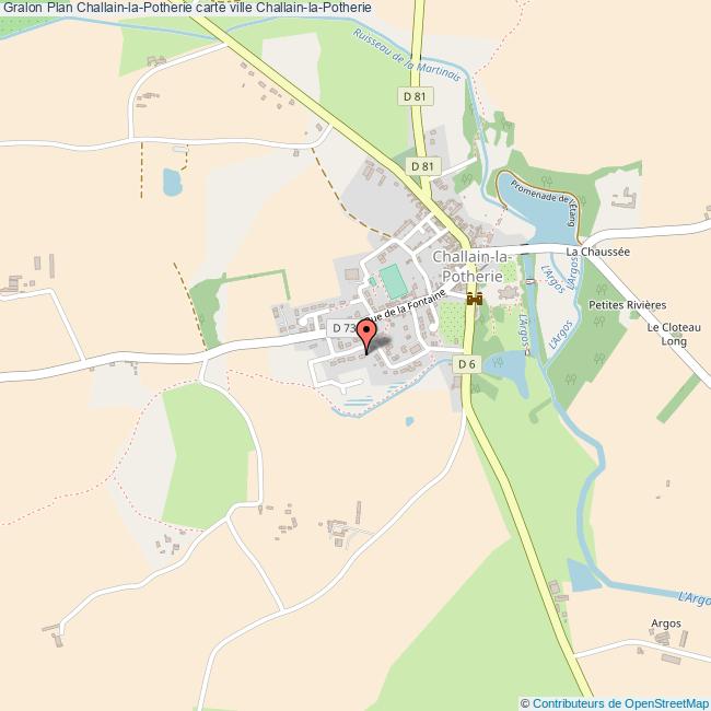 plan ville Challain-la-Potherie