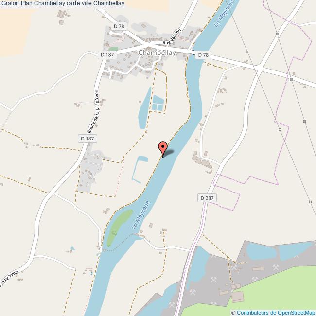 Plan Chambellay carte ville Chambellay