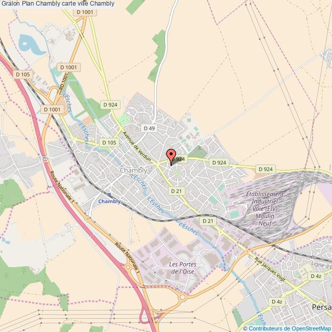 Plan Chambly carte ville Chambly