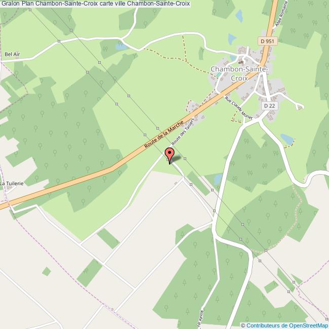 Plan ChambonSainteCroix carte ville ChambonSainteCroix