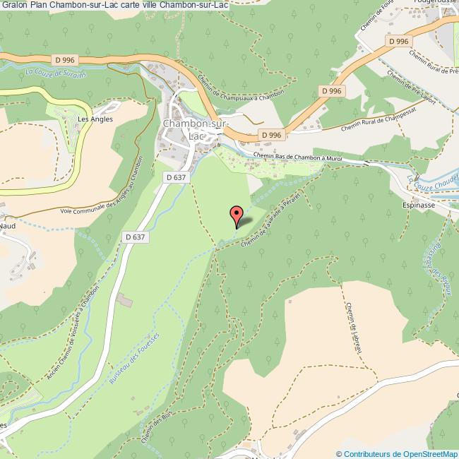 plan Chambon-sur-Lac