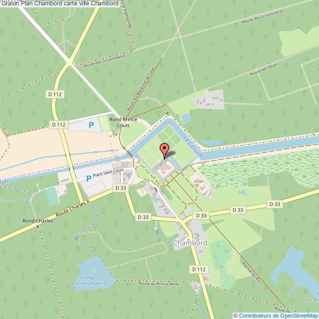 Plan Chambord carte ville Chambord