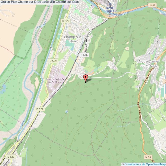 Plan ChampsurDrac carte ville ChampsurDrac