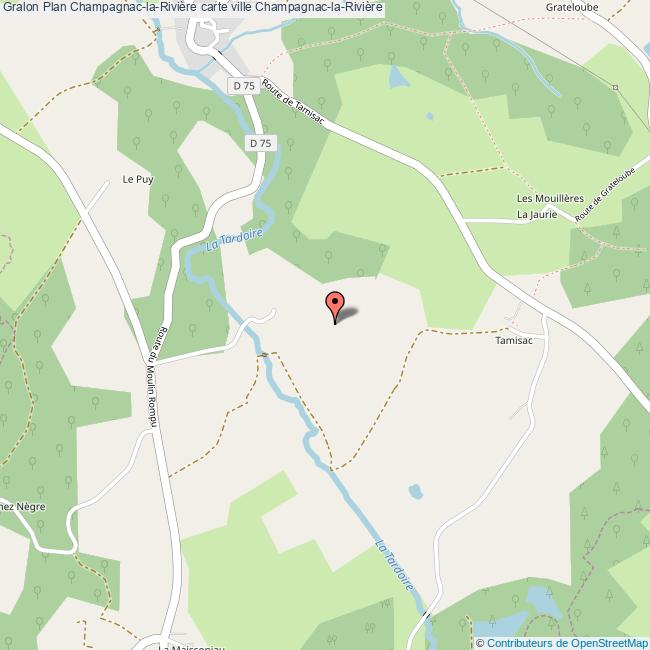Plan ChampagnaclaRivière carte ville ChampagnaclaRivière