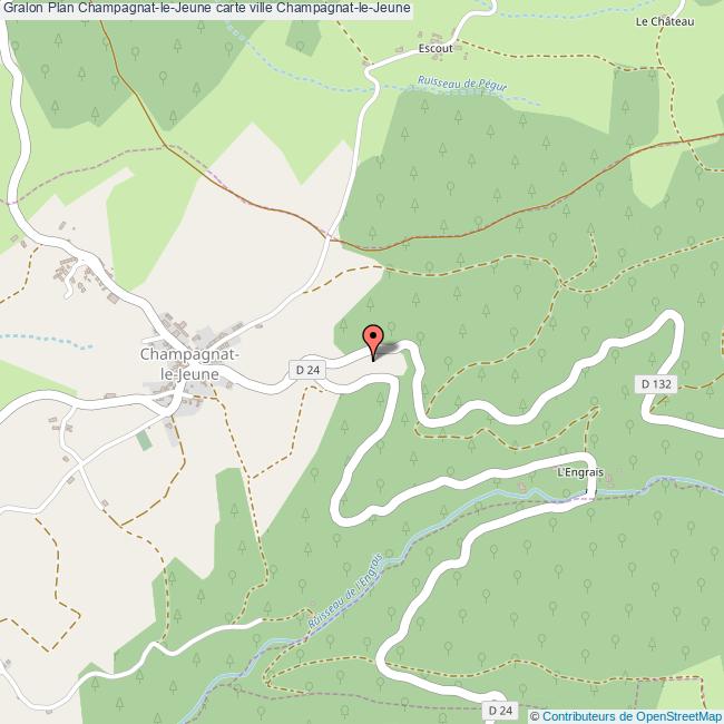 Plan ChampagnatleJeune carte ville ChampagnatleJeune