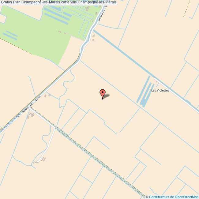 Plan ChampagnélesMarais carte ville ChampagnélesMarais