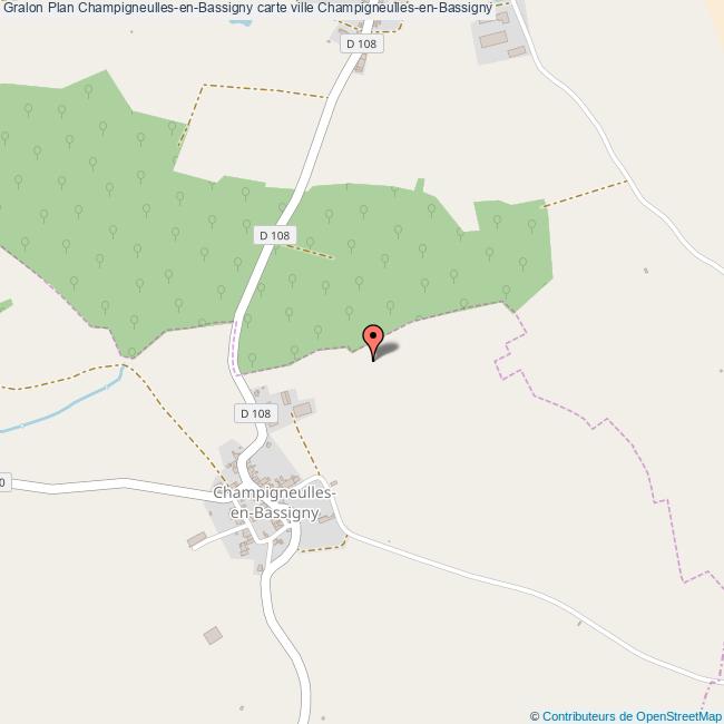 Plan ChampigneullesenBassigny carte ville ChampigneullesenBassigny