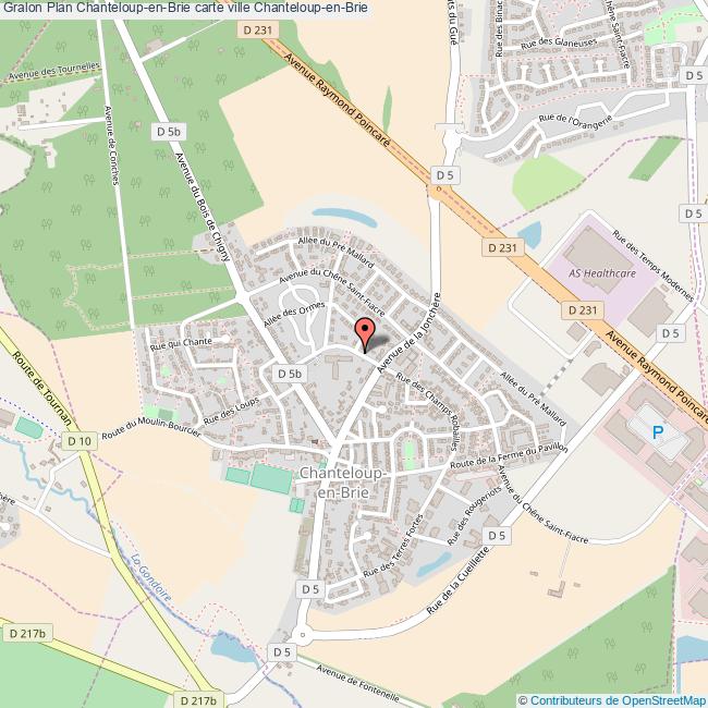 plan Chanteloup-en-Brie