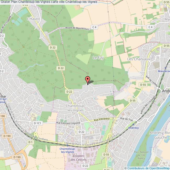 plan Chanteloup-les-Vignes