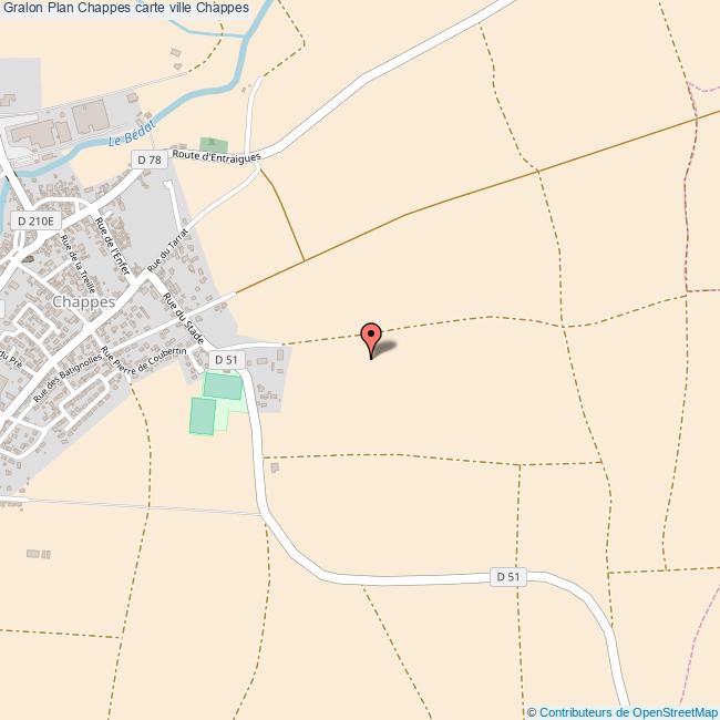 Plan Chappes carte ville Chappes