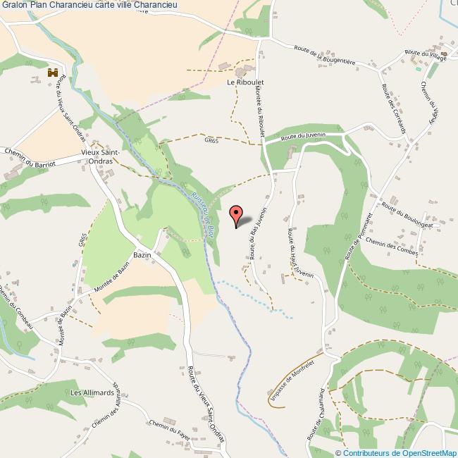 Plan Charancieu carte ville Charancieu