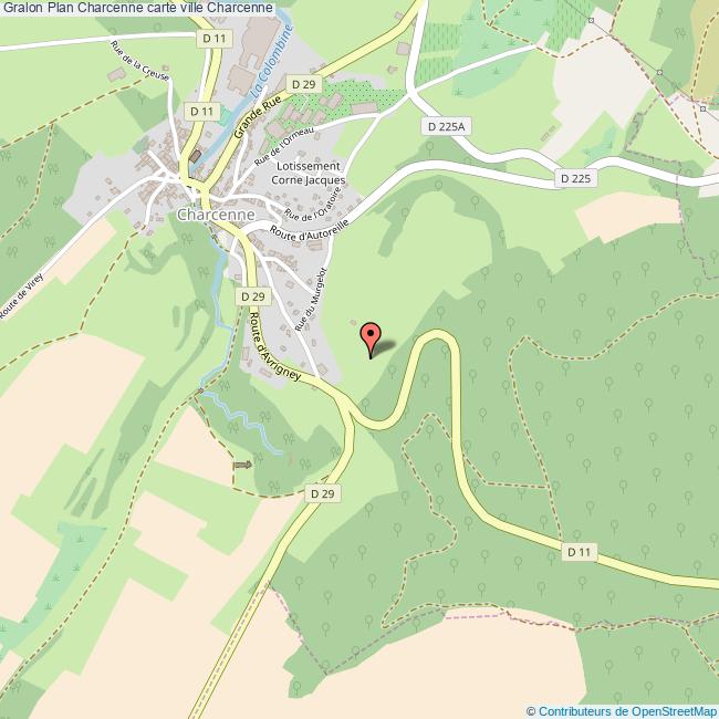 Plan Charcenne carte ville Charcenne