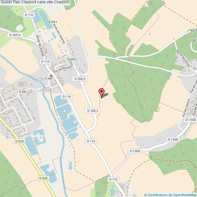 Plan Charpont carte ville Charpont