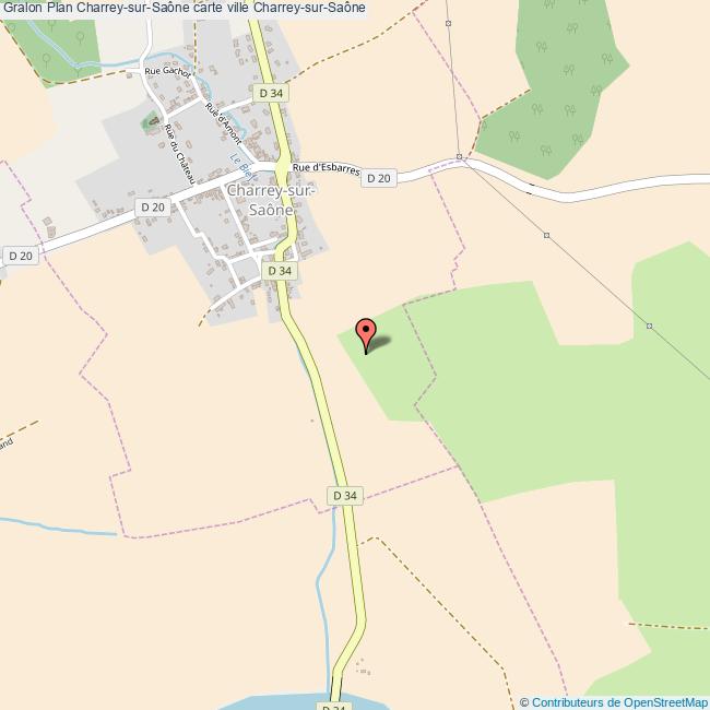 Plan CharreysurSaône carte ville CharreysurSaône