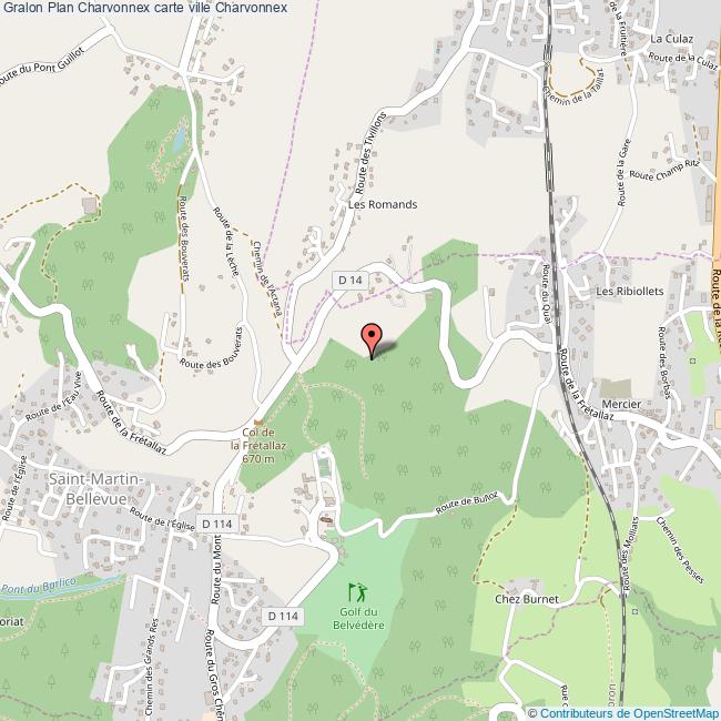 Plan Charvonnex carte ville Charvonnex