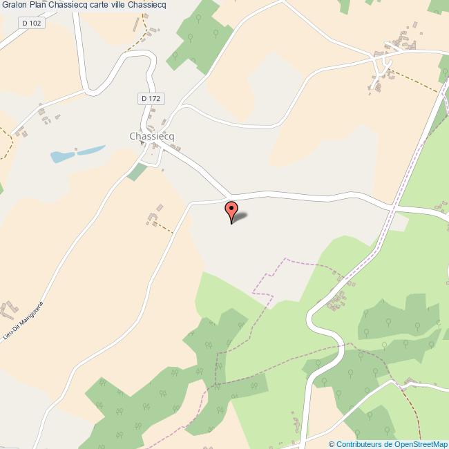 Plan Chassiecq carte ville Chassiecq
