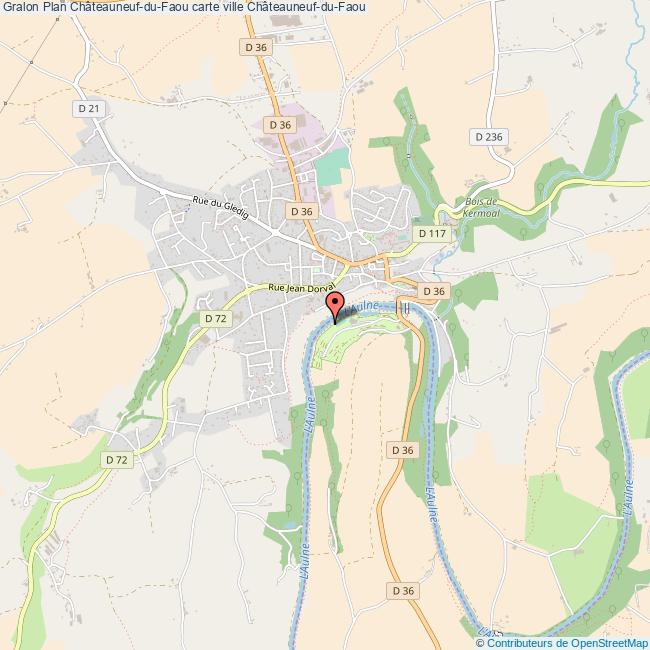 Plan Ville Chateauneuf Du Faou Plan Ville Chateauneuf Du Faou