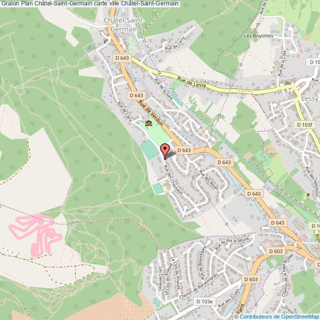 Plan Chatel Saint Germain Carte Ville Chatel Saint Germain Plan Chatel Saint Germain Carte Ville Chatel Saint Germain