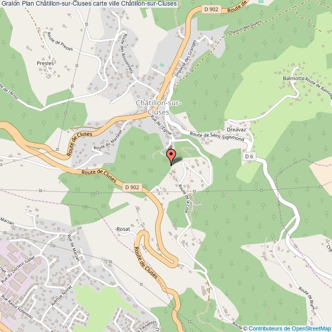 plan Châtillon-sur-Cluses