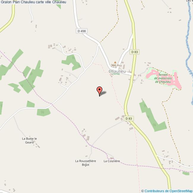 Plan Chaulieu carte ville Chaulieu
