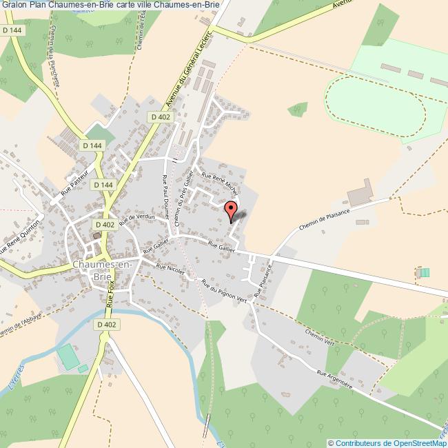 Plan ChaumesenBrie carte ville ChaumesenBrie