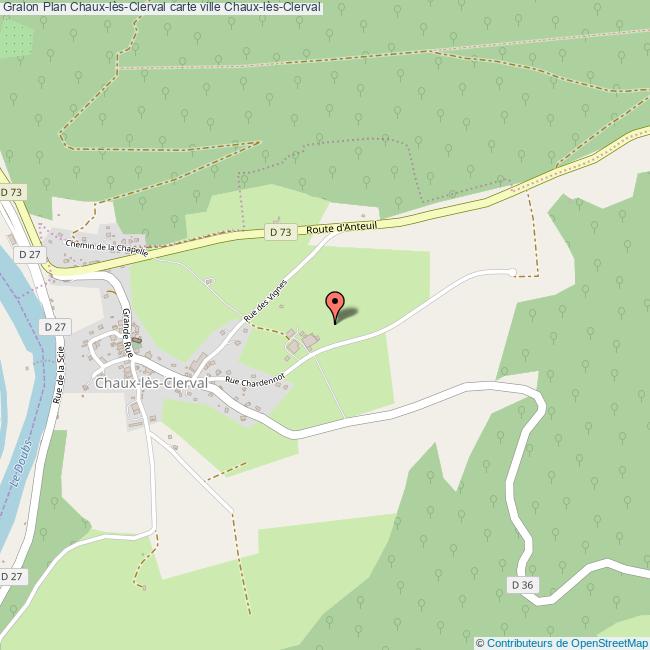 plan Chaux-lès-Clerval